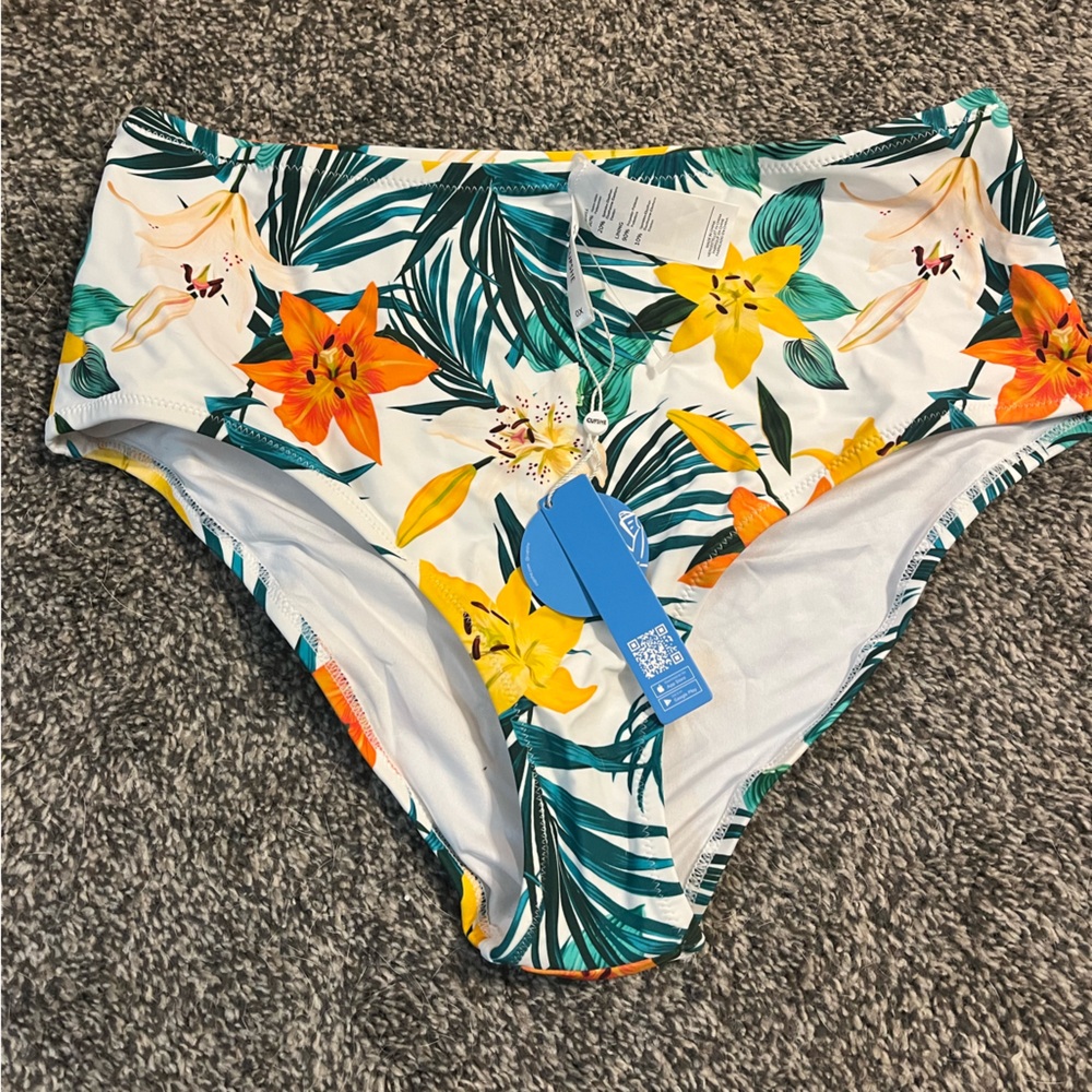 Cupshe Tropical Floral Bikini Bottom